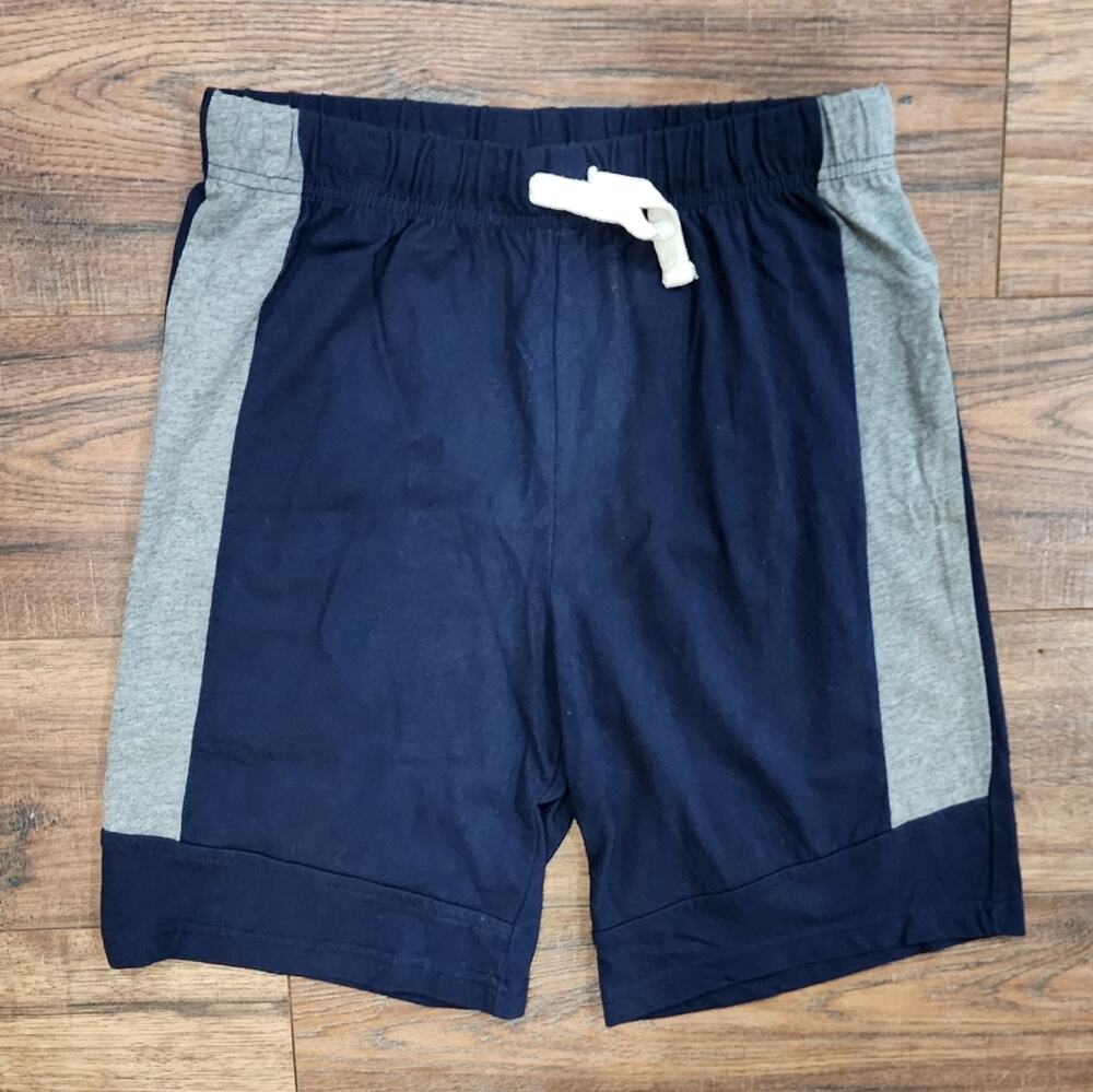 The Children's Place Sport Navy Wide Stripe Casual  Loungewear Shorts Large L
